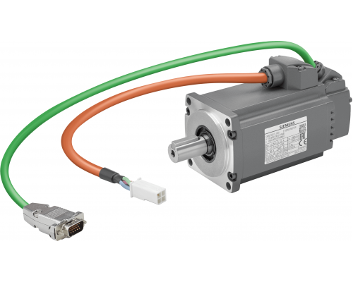 Siemens 1FL6032-2AF21-1MA1 Серводвигатель, P 0,2 кВт, Nn 3000 об/мин, M0 0,64 Н·м, MN 0,64 Нм, вал 30 мм, датчик 21-бит, IP65 Siemens 1FL6032-2AF21-1MA1 Серводвигатель, P 0,2 кВт, Nn 3000 об/мин, M0 0,64 Н·м, MN 0,64 Нм, вал 30 мм, датчик 21-бит, IP65