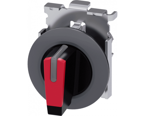 Siemens 3SU1062-2DM20-0AA0 Актуатор поворотного переключателя с подсветкой, 30мм, металл матовый, рукоятка черная, 3 положения Siemens 3SU1062-2DM20-0AA0 Актуатор поворотного переключателя с подсветкой, 30мм, металл матовый, рукоятка черная, 3 положения