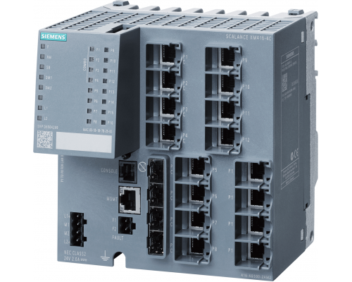 Siemens 6GK5416-4GS00-2AM2 Управляемый коммутатор 3 уровня, 16 портов RJ45, 4 порта SFP, расширение до 24 портов Siemens 6GK5416-4GS00-2AM2 Управляемый коммутатор 3 уровня, 16 портов RJ45, 4 порта SFP, расширение до 24 портов