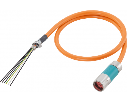 Siemens 6FX5002-5DS14-.... Силовой кабель с разъемами для SINAMICS 4x10+2x1,5 C, штекер Gr.3, Motion-Connect 500 Siemens 6FX5002-5DS14-.... Силовой кабель с разъемами для SINAMICS 4x10+2x1,5 C, штекер Gr.3, Motion-Connect 500