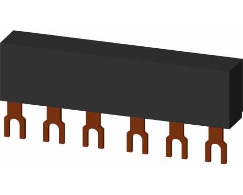 Siemens 3RV1915-1AB Шинка 3-фазная, модульное расстояние 45mm, для 2 автоматических выключателей Siemens 3RV1915-1AB Шинка 3-фазная, модульное расстояние 45mm, для 2 автоматических выключателей
