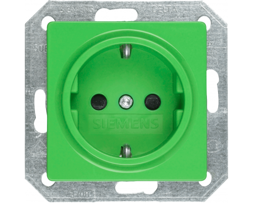Siemens 5UB1520 Розетка зеленая Schuko 10A DC/16A AC 250В с защитным контактом Siemens 5UB1520 Розетка зеленая Schuko 10A DC/16A AC 250В с защитным контактом