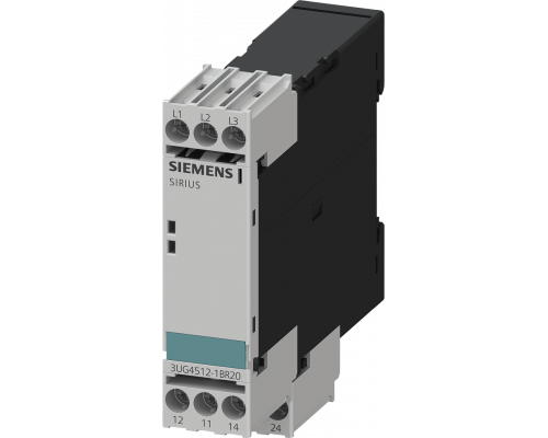 Siemens 3UG4512-1BR20 Реле контроля фаз 3x 160-690 V, 50/60 Гц, 2 перекидных контакта, для замены 3UG3513-1BL50/1PB50 Siemens 3UG4512-1BR20 Реле контроля фаз 3x 160-690 V, 50/60 Гц, 2 перекидных контакта, для замены 3UG3513-1BL50/1PB50