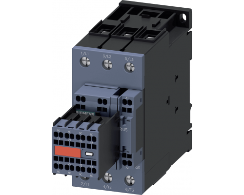 Siemens 3RT2035-3KB44-3MA0 Контактор, 3-пол., 18.5квт/ас3/400в, блок-контакты 2но+2нз, 24в dc, варистор, S2 Siemens 3RT2035-3KB44-3MA0 Контактор, 3-пол., 18.5квт/ас3/400в, блок-контакты 2но+2нз, 24в dc, варистор, S2
