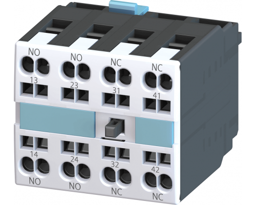 Siemens 3RH1921-2FA22 Блок дополнительных контактов, 2но+2нз, пружинные зажимы, для реле и пускателей, размер s0..s3 Siemens 3RH1921-2FA22 Блок дополнительных контактов, 2но+2нз, пружинные зажимы, для реле и пускателей, размер s0..s3