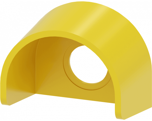 Siemens 3SU1900-0DY30-0AA0 Защитный козырек для грибовидных кнопок аварийного отключения, желтый, пластик Siemens 3SU1900-0DY30-0AA0 Защитный козырек для грибовидных кнопок аварийного отключения, желтый, пластик