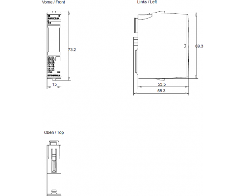 Siemens 6ES7132-6BF00-2CA0 Модуль дискретных выходов Simatic ET редко 8x 24VDC/0,5A HF с расширенными функциями Siemens 6ES7132-6BF00-2CA0 Модуль дискретных выходов Simatic ET редко 8x 24VDC/0,5A HF с расширенными функциями