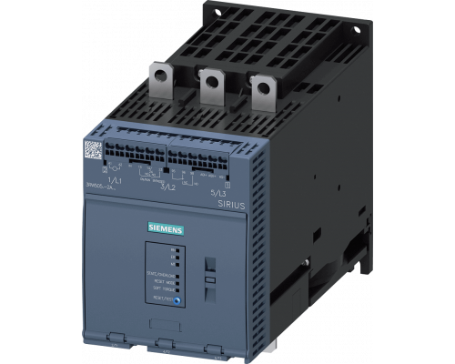 Siemens 3RW5055-2AB04 Устройство плавного пуска с током 143 А, управлением 24 В AC/DC и пружинными клеммами Siemens 3RW5055-2AB04 Устройство плавного пуска с током 143 А, управлением 24 В AC/DC и пружинными клеммами