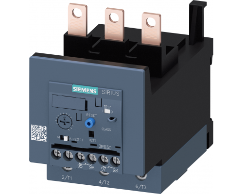 Siemens 3RB3046-1UB0 Реле перегрузки для электродвигателя, 12,5...50 А, класс 10e, S3 Siemens 3RB3046-1UB0 Реле перегрузки для электродвигателя, 12,5...50 А, класс 10e, S3