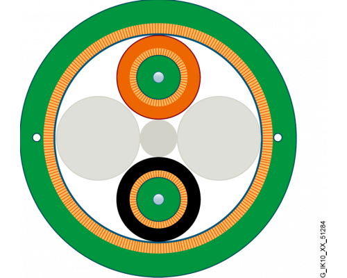 Siemens 6XV1873-2F Гибкий оптоволоконный кабель (50/125/OM4), не содержащий галогенов, разделяемый, для постоянной прокладки Siemens 6XV1873-2F Гибкий оптоволоконный кабель (50/125/OM4), не содержащий галогенов, разделяемый, для постоянной прокладки