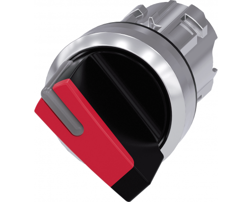 Siemens 3SU1052-2BF20-0AA0 Актуатор поворотного переключателя, 22mm, 2 положения, с подсветкой, рукоятка чёрная с красной вставкой Siemens 3SU1052-2BF20-0AA0 Актуатор поворотного переключателя, 22mm, 2 положения, с подсветкой, рукоятка чёрная с красной вставкой