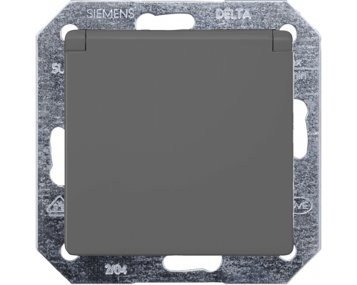 Siemens 5UB1927 Розетка черного цвета с защитным контактом, крышкой и безрезьбовыми зажимами Siemens 5UB1927 Розетка черного цвета с защитным контактом, крышкой и безрезьбовыми зажимами