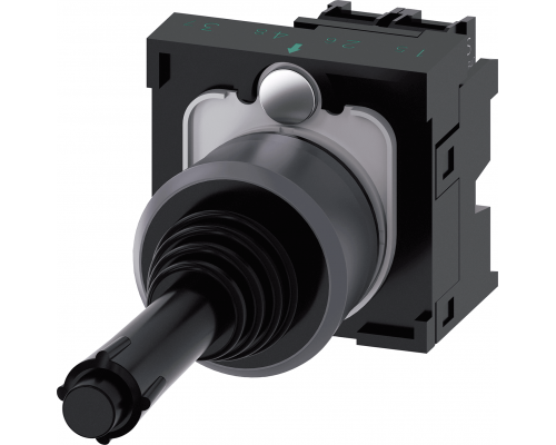 Siemens 3SU1130-7BD10-1NA0 Координатный соединитель, 22 мм, кругл., пластмасса с металлическим фронтальным кольцом, черный, 2 положения Siemens 3SU1130-7BD10-1NA0 Координатный соединитель, 22 мм, кругл., пластмасса с металлическим фронтальным кольцом, черный, 2 положения