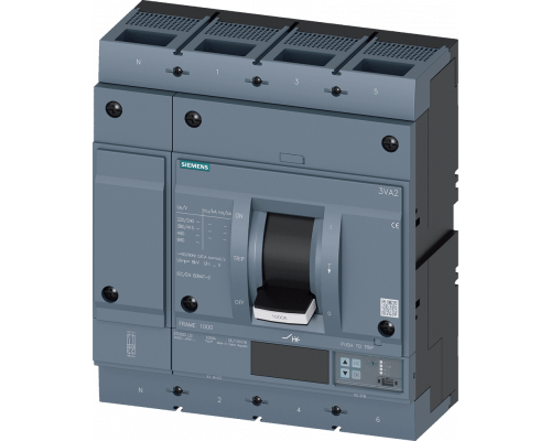 Siemens 3VA2510-5JP42-0AA0 Автоматический выключатель, номинальный ток 1000 А, максимальный ток короткого замыкания 55 кА, 4 полюса Siemens 3VA2510-5JP42-0AA0 Автоматический выключатель, номинальный ток 1000 А, максимальный ток короткого замыкания 55 кА, 4 полюса