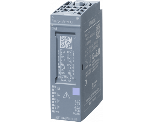 Siemens 6ES7134-6PA01-0CU0 Модуль аналогового ввода Simatic ET 200SP для токовых трансформаторов 1A/5A Siemens 6ES7134-6PA01-0CU0 Модуль аналогового ввода Simatic ET 200SP для токовых трансформаторов 1A/5A