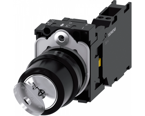 Siemens 3SU1100-4BF21-3TA0 Переключатель с ключом, 22 мм, пластик, замок SB30, 2 ключа, 2 положения O-I, с фиксацией Siemens 3SU1100-4BF21-3TA0 Переключатель с ключом, 22 мм, пластик, замок SB30, 2 ключа, 2 положения O-I, с фиксацией