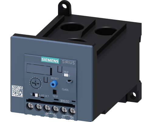 Siemens 3RB3046-1UW1 Реле перегрузки для электродвигателя, 12,5...50 А, S3, 10e, отдельная установка Siemens 3RB3046-1UW1 Реле перегрузки для электродвигателя, 12,5...50 А, S3, 10e, отдельная установка