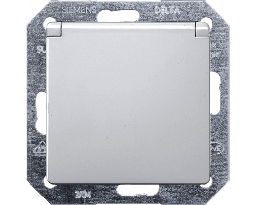 Siemens 5UB1937 Розетка Schuko 10A DC/16A AC 250В с защитным контактом, откидывающейся крышкой и безрезьбовыми зажимами Siemens 5UB1937 Розетка Schuko 10A DC/16A AC 250В с защитным контактом, откидывающейся крышкой и безрезьбовыми зажимами