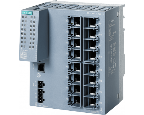 Siemens 6GK5216-0BA00-2AC2 Управляемый коммутатор Scalance xc216, 16 портов RJ45, поддержка Ethernet/IP и PROFINET Siemens 6GK5216-0BA00-2AC2 Управляемый коммутатор Scalance xc216, 16 портов RJ45, поддержка Ethernet/IP и PROFINET