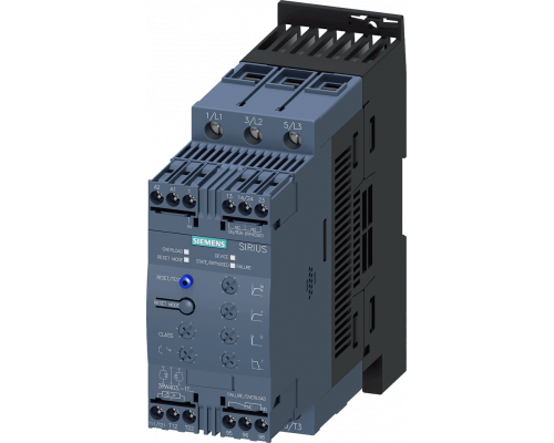 Siemens 3RW4038-1TB04 Устройство плавного пуска, типоразмер S2, 72A, 37 кВт/400V, защита до 40°C Siemens 3RW4038-1TB04 Устройство плавного пуска, типоразмер S2, 72A, 37 кВт/400V, защита до 40°C