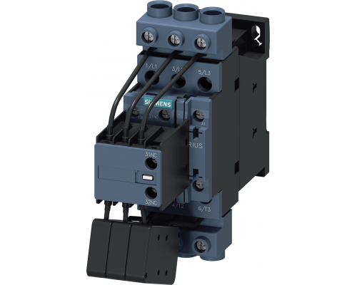 Siemens 3RT2628-1AP65 Контактор конденсатора AC-6B 33 квар, 400 В, 1 но + 2 нз, 220 В AC, 50/60 Гц, 3-полюсн. Siemens 3RT2628-1AP65 Контактор конденсатора AC-6B 33 квар, 400 В, 1 но + 2 нз, 220 В AC, 50/60 Гц, 3-полюсн.