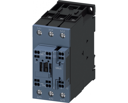 Siemens 3RT2036-3NB30-0CC0 Контактор, 3-позиционный, 22 кВт/АС3/400 В, с блоком контактов 1НО+1НЗ, для управления 20-33 В Siemens 3RT2036-3NB30-0CC0 Контактор, 3-позиционный, 22 кВт/АС3/400 В, с блоком контактов 1НО+1НЗ, для управления 20-33 В
