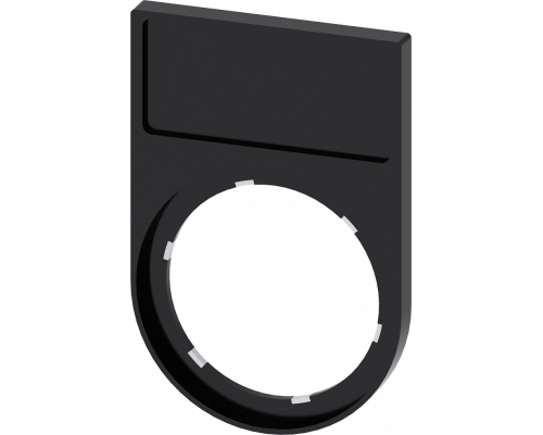 Siemens 3SU1900-0AG10-0AA0 Держатель для маркировочной таблички, плоский, черный, для табличек 12.5x27mm Siemens 3SU1900-0AG10-0AA0 Держатель для маркировочной таблички, плоский, черный, для табличек 12.5x27mm