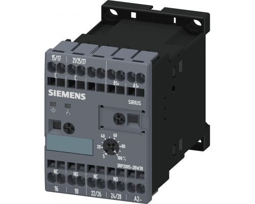Siemens 3RP2005-2BW30 Мультифункциональное реле времени, 16 функций, 2 переключающих контакта, 24-240V, 0.05с - 100ч Siemens 3RP2005-2BW30 Мультифункциональное реле времени, 16 функций, 2 переключающих контакта, 24-240V, 0.05с - 100ч