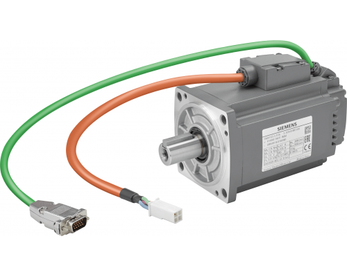 Siemens 1FL6042-2AF21-1MG1 Серводвигатель, М0 2,39 Нм, ПН 0,75 кВт при 3000 об/мин, IP65, вал D40 мм, датчик 21-бит Siemens 1FL6042-2AF21-1MG1 Серводвигатель, М0 2,39 Нм, ПН 0,75 кВт при 3000 об/мин, IP65, вал D40 мм, датчик 21-бит