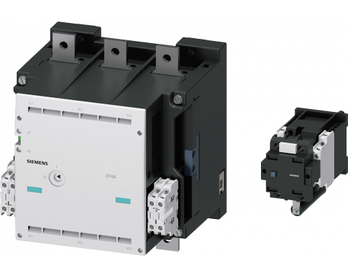 Siemens 3TF6833-8DB4 Контактор, 3-полюса, 335 кВт, 400/380 В, с реверсивным пускателем и резистором Siemens 3TF6833-8DB4 Контактор, 3-полюса, 335 кВт, 400/380 В, с реверсивным пускателем и резистором