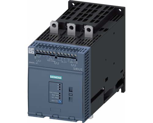 Siemens 3RW5055-6TB04 Устройство плавного пуска с током 143 А, напряжением 200–480 В, управлением 24 В AC/DC и винтовыми клеммами Siemens 3RW5055-6TB04 Устройство плавного пуска с током 143 А, напряжением 200–480 В, управлением 24 В AC/DC и винтовыми клеммами