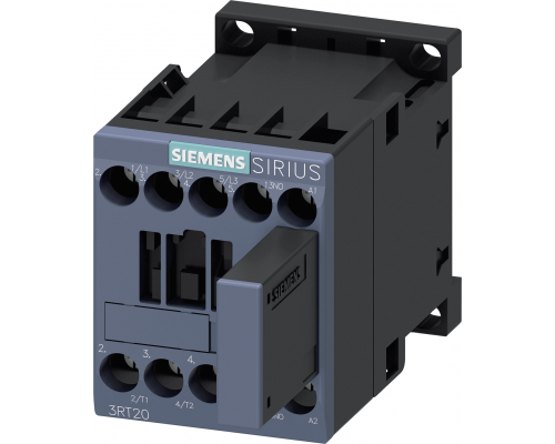 Siemens 3RT2015-1QB41 Вспомогательный контактор, 3 полюса, AC-3, 3 кВт/400 В, блок-контакт 1НО, 24 В DC Siemens 3RT2015-1QB41 Вспомогательный контактор, 3 полюса, AC-3, 3 кВт/400 В, блок-контакт 1НО, 24 В DC