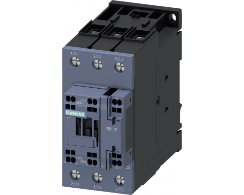 Siemens 3RT2037-3AF00 Контактор, 3-позиционный, 30 кВт, 400 В, с блоком контактов 1НО+1НЗ, питание 110 В, тип S2 Siemens 3RT2037-3AF00 Контактор, 3-позиционный, 30 кВт, 400 В, с блоком контактов 1НО+1НЗ, питание 110 В, тип S2