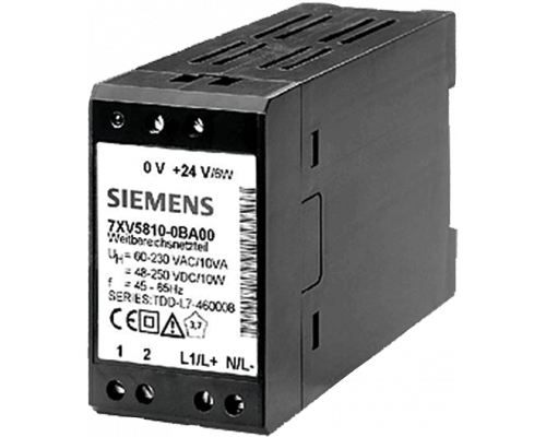 Siemens 7XV5810-0BA00 Конвертер вспомогательного напряжения DC-AC/DC с реле оповещения об ошибках Siemens 7XV5810-0BA00 Конвертер вспомогательного напряжения DC-AC/DC с реле оповещения об ошибках