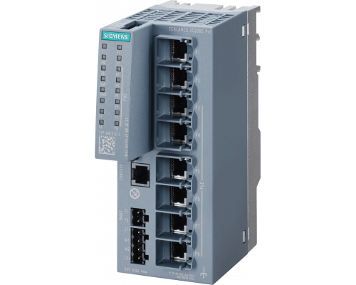 Siemens 6GK5208-0RA00-5AC2 Промышленный коммутатор с PoE, 8 портов, поддержка 802.3bt, расширенный диапазон температур Siemens 6GK5208-0RA00-5AC2 Промышленный коммутатор с PoE, 8 портов, поддержка 802.3bt, расширенный диапазон температур