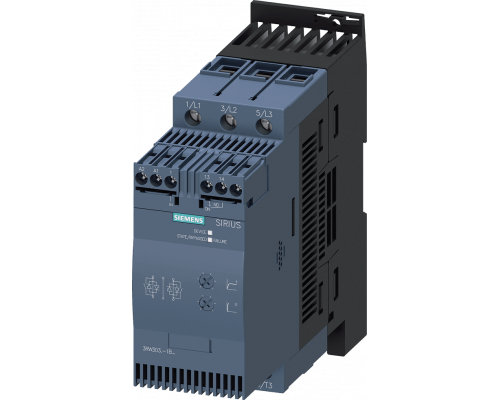 Siemens 3RW3038-1BB14 Устройство плавного пуска, 72A, 37кВт/400v, S2, до 40°C, 200-480V AC, 110-230V AC/DC Siemens 3RW3038-1BB14 Устройство плавного пуска, 72A, 37кВт/400v, S2, до 40°C, 200-480V AC, 110-230V AC/DC