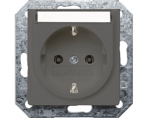 Siemens 5UB1923 Розетка черного цвета с защитным контактом, 10А DC/16А AC, 250В, с крышкой Siemens 5UB1923 Розетка черного цвета с защитным контактом, 10А DC/16А AC, 250В, с крышкой