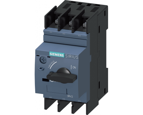 Siemens 3RV2021-4CA40 Выключатель автоматический для защиты электродвигателя, типоразмер S0, класс расцепления 10, рег. расцепитель перегрузки 17...22a, уставка 286a Siemens 3RV2021-4CA40 Выключатель автоматический для защиты электродвигателя, типоразмер S0, класс расцепления 10, рег. расцепитель перегрузки 17...22a, уставка 286a