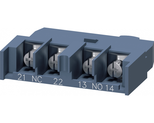 Siemens 3RV2901-4E Фронтальный блок-контакт, 1но+1нз, клеммы под кольцевые кабельные наконечники Siemens 3RV2901-4E Фронтальный блок-контакт, 1но+1нз, клеммы под кольцевые кабельные наконечники