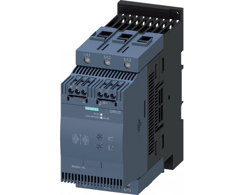 Siemens 3RW3047-1BB14 Устройство плавного пуска, типоразмер S3, 106A, 55 кВт/400V, до 40 °C Siemens 3RW3047-1BB14 Устройство плавного пуска, типоразмер S3, 106A, 55 кВт/400V, до 40 °C