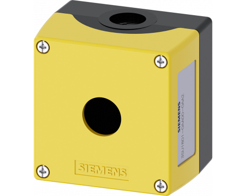 Siemens 3SU1801-0AA00-0AA2 Корпус для поста управления с кнопкой, 22mm, пластик, желтый, 1 точка управления Siemens 3SU1801-0AA00-0AA2 Корпус для поста управления с кнопкой, 22mm, пластик, желтый, 1 точка управления