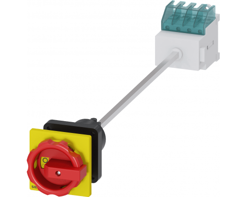 Siemens 3LD2044-0TK53 Главный/аварийный выключатель 3 полюса iu=16, p/ac-23a, 7,5 кВт Siemens 3LD2044-0TK53 Главный/аварийный выключатель 3 полюса iu=16, p/ac-23a, 7,5 кВт