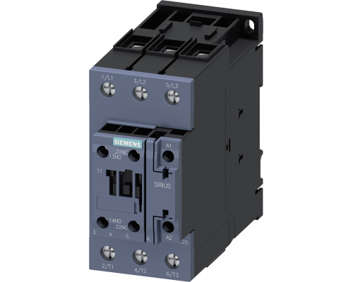 Siemens 3RT2037-1AD00 Контактор, 3-позиционный, 30 кВт/АС3/400 В, с блоком контактов 1НО+1НЗ Siemens 3RT2037-1AD00 Контактор, 3-позиционный, 30 кВт/АС3/400 В, с блоком контактов 1НО+1НЗ