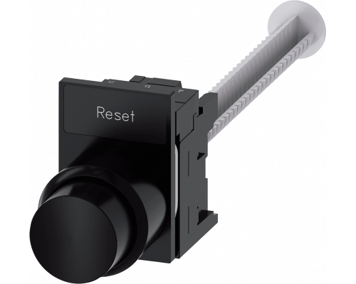 Siemens 3SU1200-0KB10-0AA0 Кнопка, компактная, увеличенный ход (12 мм), 22 мм, круглая, пластик, черная, с держателем, с индикатором Siemens 3SU1200-0KB10-0AA0 Кнопка, компактная, увеличенный ход (12 мм), 22 мм, круглая, пластик, черная, с держателем, с индикатором