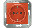 Siemens 5UB1513 Розетка Schuko оранжевая, 10A DC/16A AC, 250В, с защитным контактом Siemens 5UB1513 Розетка Schuko оранжевая, 10A DC/16A AC, 250В, с защитным контактом