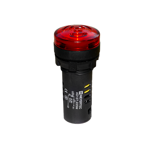 MT22-SM220E Зуммер с подсветкой, 80дБ, красный, 220V AС, IP65, пластик MT22-SM220E Зуммер с подсветкой, 80дБ, красный, 220V AС, IP65, пластик