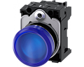 Siemens 3SU1152-6AA50-1AA0 Световой индикатор, 22mm, круглый, металлический, синий матовый рассеиватель Siemens 3SU1152-6AA50-1AA0 Световой индикатор, 22mm, круглый, металлический, синий матовый рассеиватель