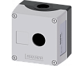 Siemens 3SU1801-0AA00-0AB1 Пустой корпус для поста управления с кнопкой, 22mm, пластик, серый Siemens 3SU1801-0AA00-0AB1 Пустой корпус для поста управления с кнопкой, 22mm, пластик, серый