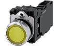 Siemens 3SU1156-0AB30-1FA0 Кнопка с подсветкой, 22mm, круглая, металлическая, желтая, 1NO+1NC Siemens 3SU1156-0AB30-1FA0 Кнопка с подсветкой, 22mm, круглая, металлическая, желтая, 1NO+1NC