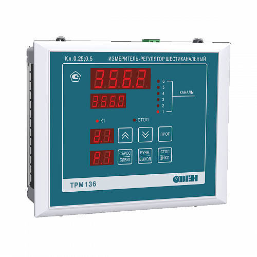 ОВЕН ТРМ136 цифровой терморегулятор шестиканальный с двухпозиционным управлением и RS-485 ОВЕН ТРМ136 цифровой терморегулятор шестиканальный с двухпозиционным управлением и RS-485